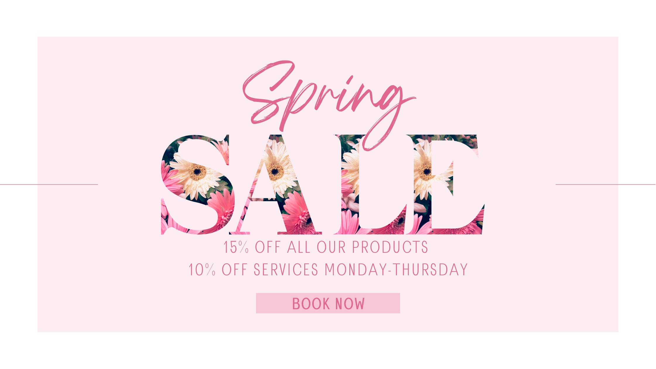 spring sale new store banner
