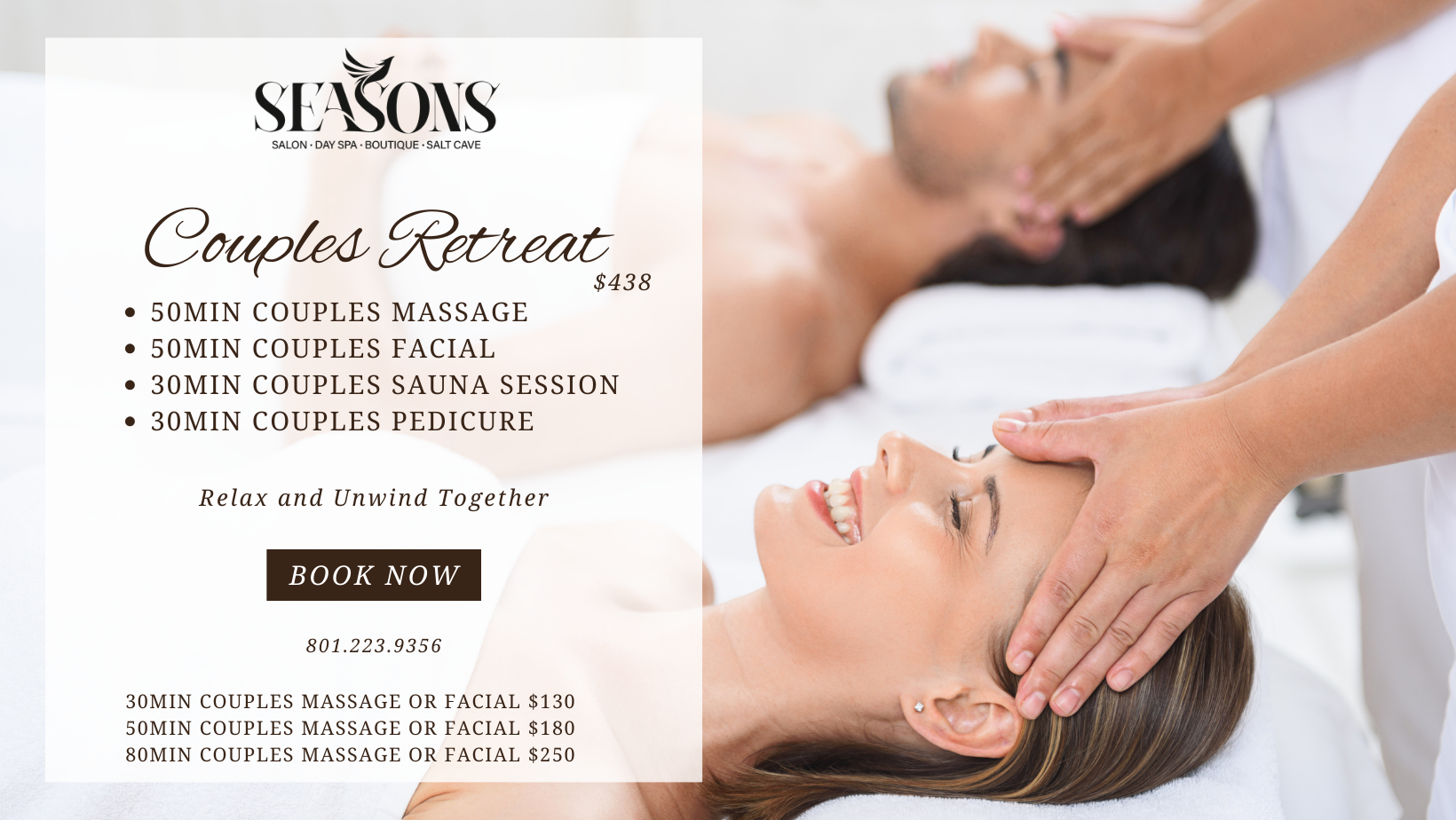 Beige Opening Promo Spa & Massage Facebook Cover (Facebook Cover)
